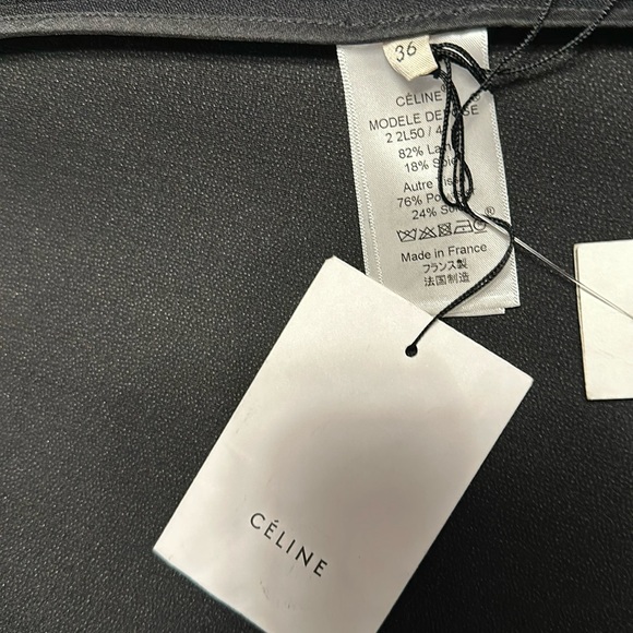 CELINE Aline Wrap Skirt Size 36 NWT - Picture 5 of 8